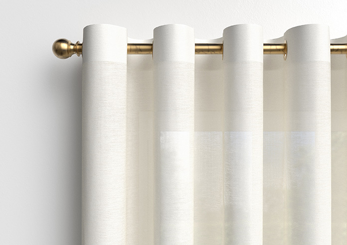 Marsala Voile, Beach White - Made to Measure Curtains - Image 13